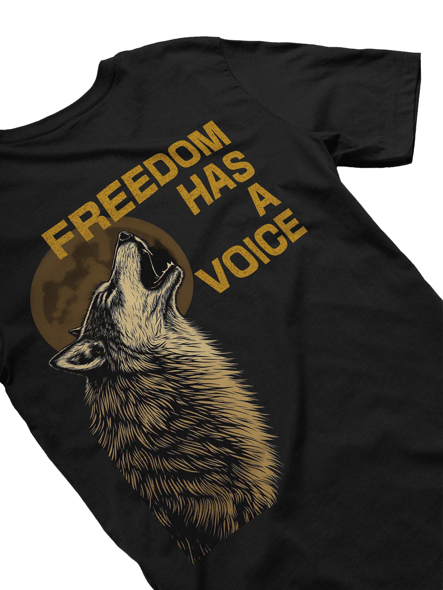 Freedom Has A Voice Howling Wolf - Bella Canvas Unisex Tee product image (4)