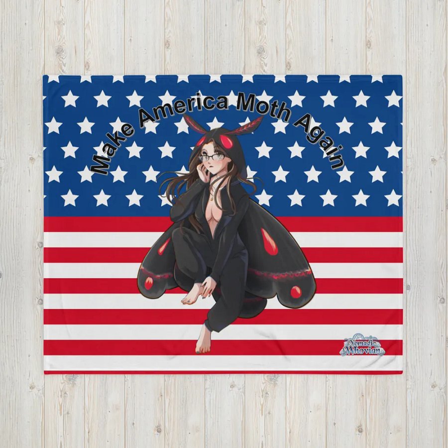 Whovie Moth for President Blanket product image (4)