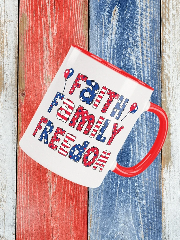 Faith, Family, Freedom Patriotic Mug product image (1)