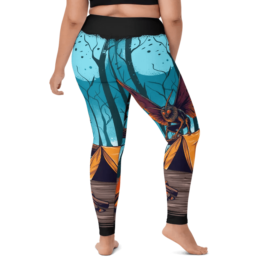 Eerie MothMan Forest Yoga Leggings product image (10)