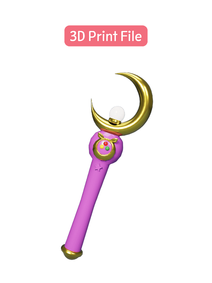 [3d print file] Sailor Moon Wand product image (1)