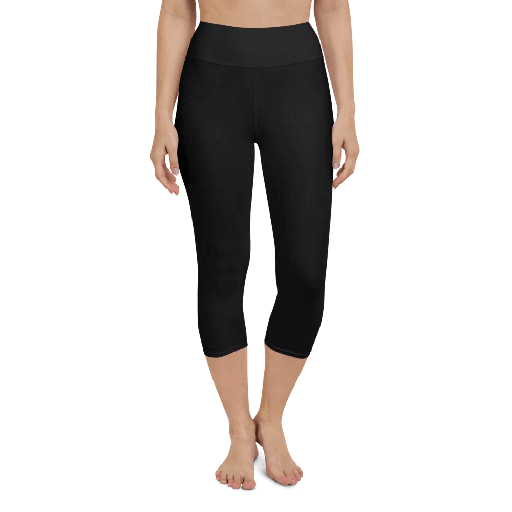 Pure Black Yoga Capri Leggings product image (5)