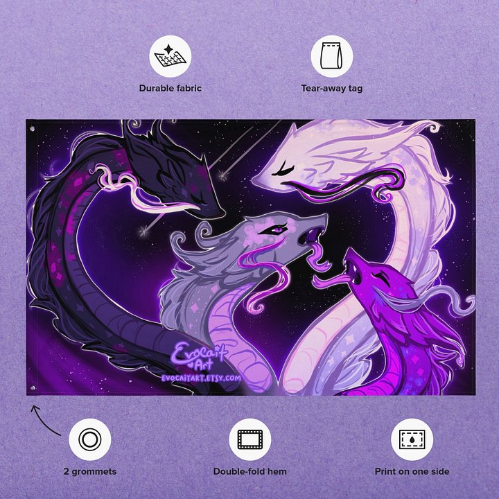 Fantasy Hydra Asexual Subtle Pride Flag product image (2)