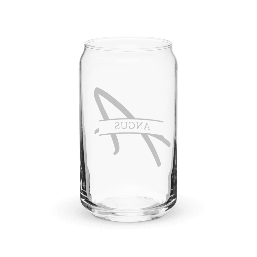 Angus Artistic Logo Can Glass – Stylish Custom Iced Coffee Tumbler product image (3)
