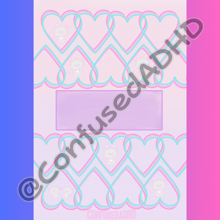 Heart CADHD Digital Planner Covers product image (4)