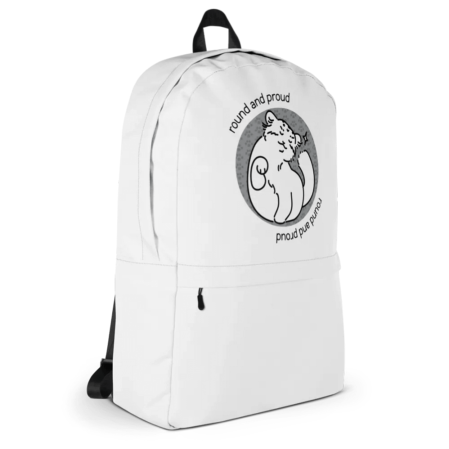 Round and Proud Manul Unlabeled Version - Backpack product image (4)