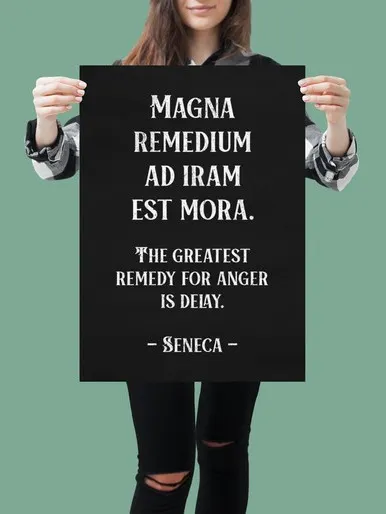 Seneca Stoic Quote Anger Control product image (1)