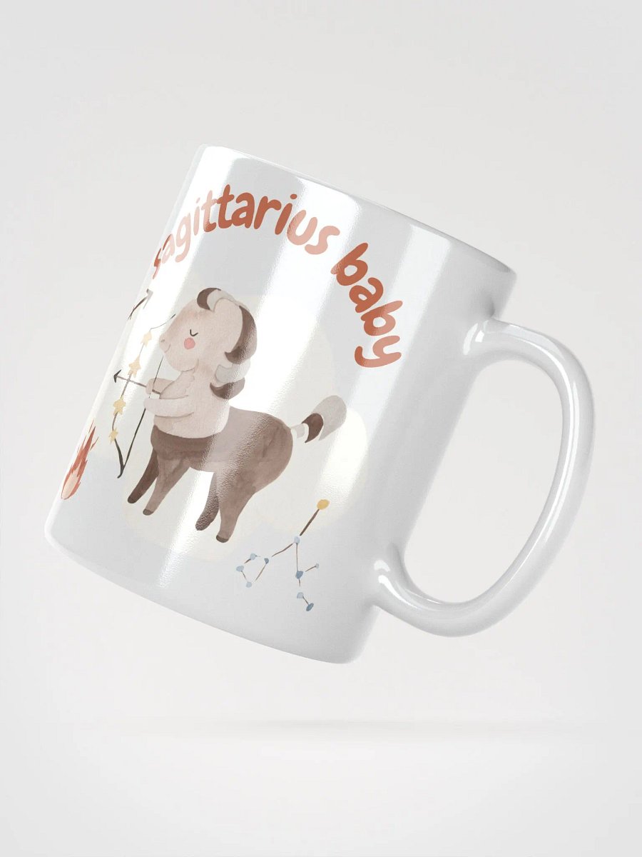 Sagittarius Baby November 22 – December 21 WHITE GLOSSY MUG Baby Gift, New Mom Gift, Fun Astrology Gift product image (3)