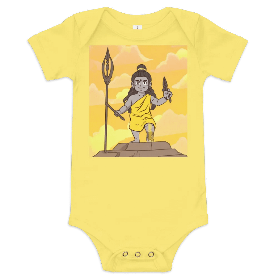 Anime Style Lord Shiva Bella+Canvas Baby Short Sleeve One Piece product image (1)