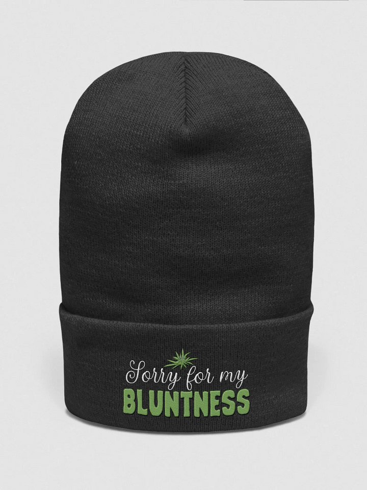 Sorry For my Bluntness Cuffed Beanie product image (1)