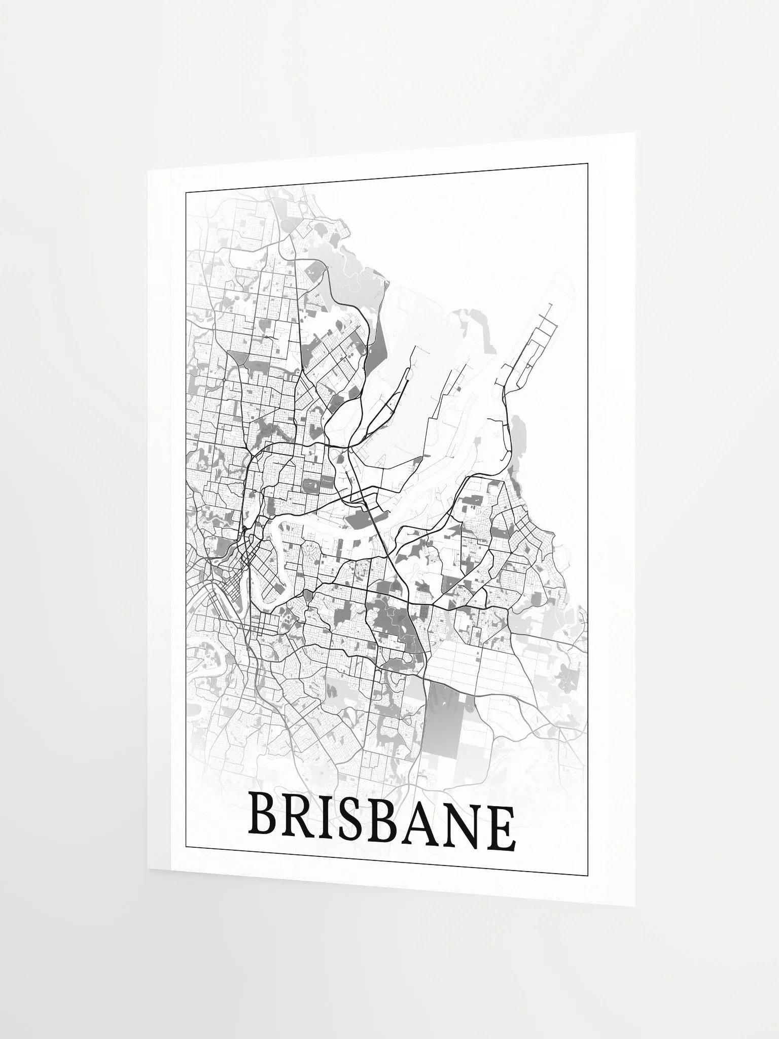 Brisbane, Australia, city map print product image (8)