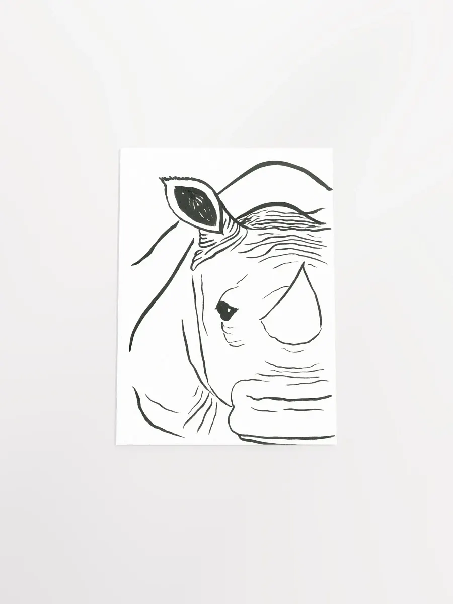 Face Of A Rhino Art Print product image (19)