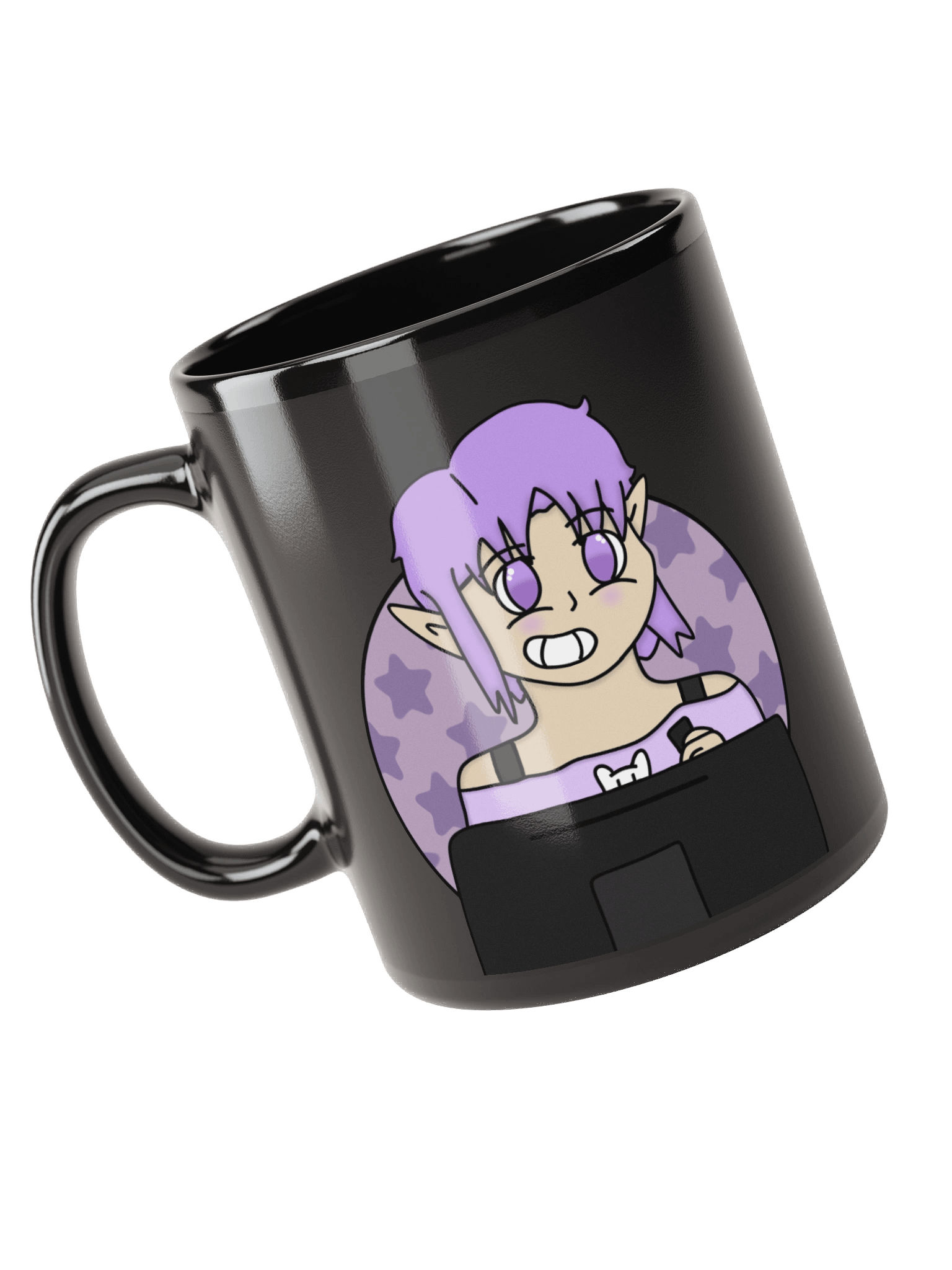 loki drawing black mug product image (1)