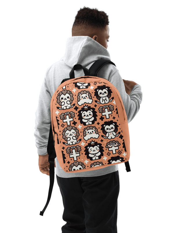 Lions and Crosses Minimalist Backpack product image (8)