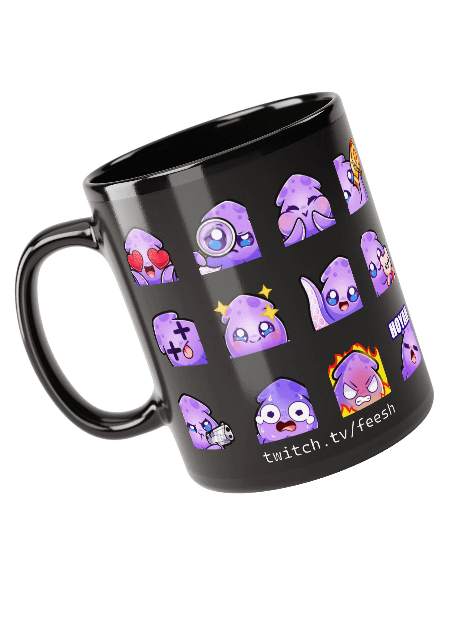 Squid Emote Coffee Mug [black] product image (5)