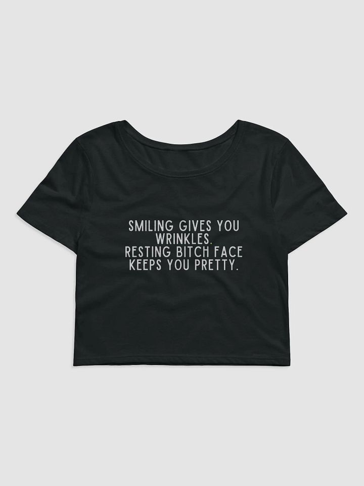 Smiling Give You Wrinkles Crop Tee product image (1)