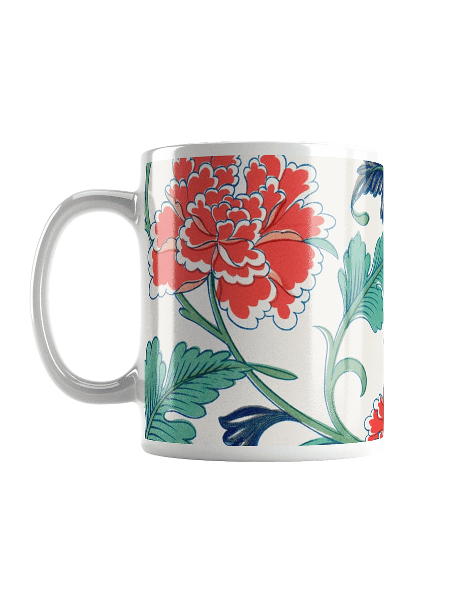 Red Floral Pattern. 11oz. Mug product image (6)