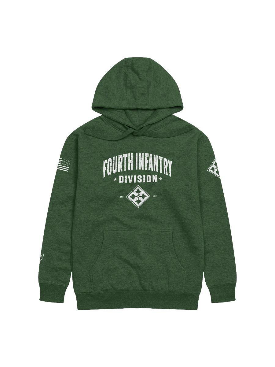 4th Infantry Division - Ivy Division "Distressed" Hoodie product image (6)