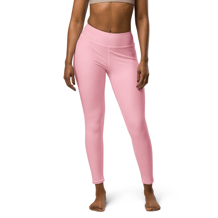Plain Color Pink Yoga Leggings product image (1)