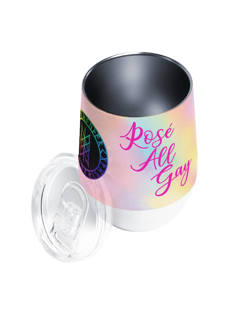 PRIDE Rosé All Gay Wine Tumbler product image (3)