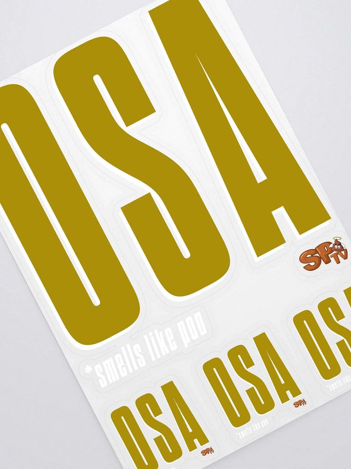 OSA Kiss Cut Sticker Sheet (White 