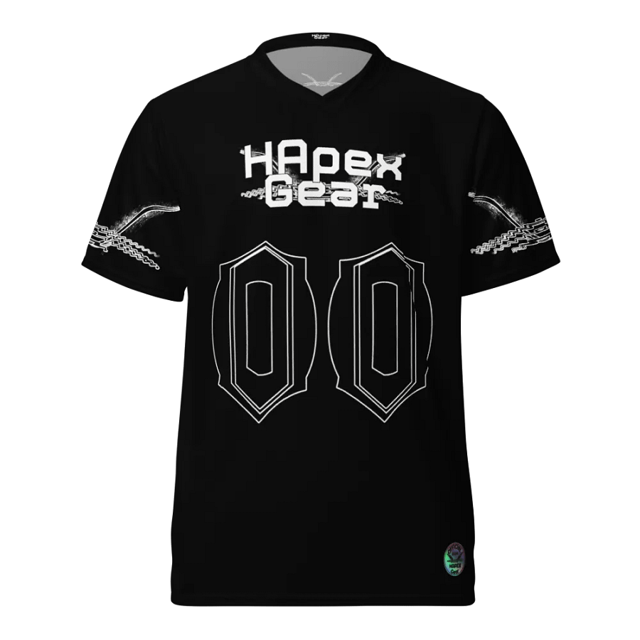 Capital Duranleau - Black - Recycled Unisex Sports Jersey - White HApex Gear Black Logo product image (3)