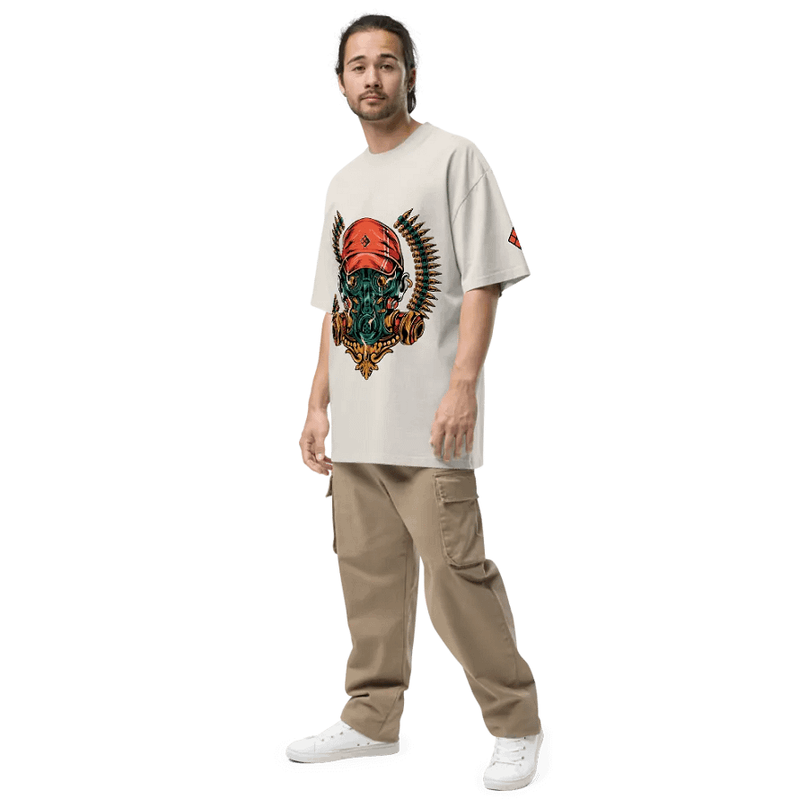Oversized NEVER OUTGUNNED Tee product image (14)