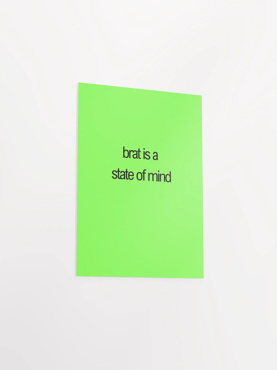 brat is a state of mind green poster product image (35)