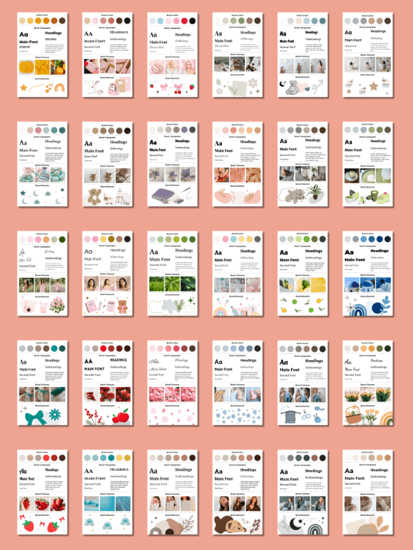 MRR/PLR Brand Board Templates in Canva product image (3)