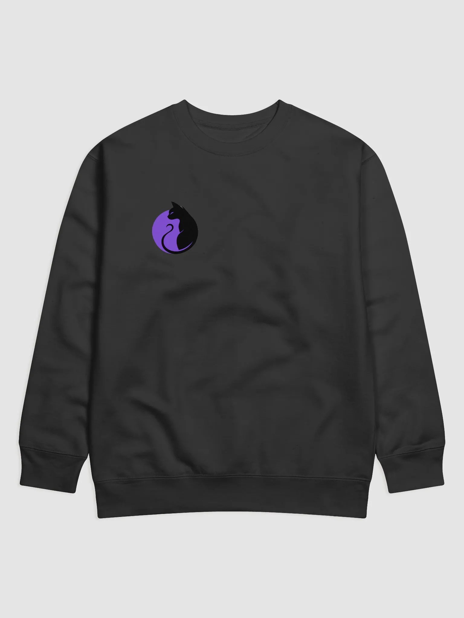 KawaiKitten Black Cotton Sweatshirt product image (1)