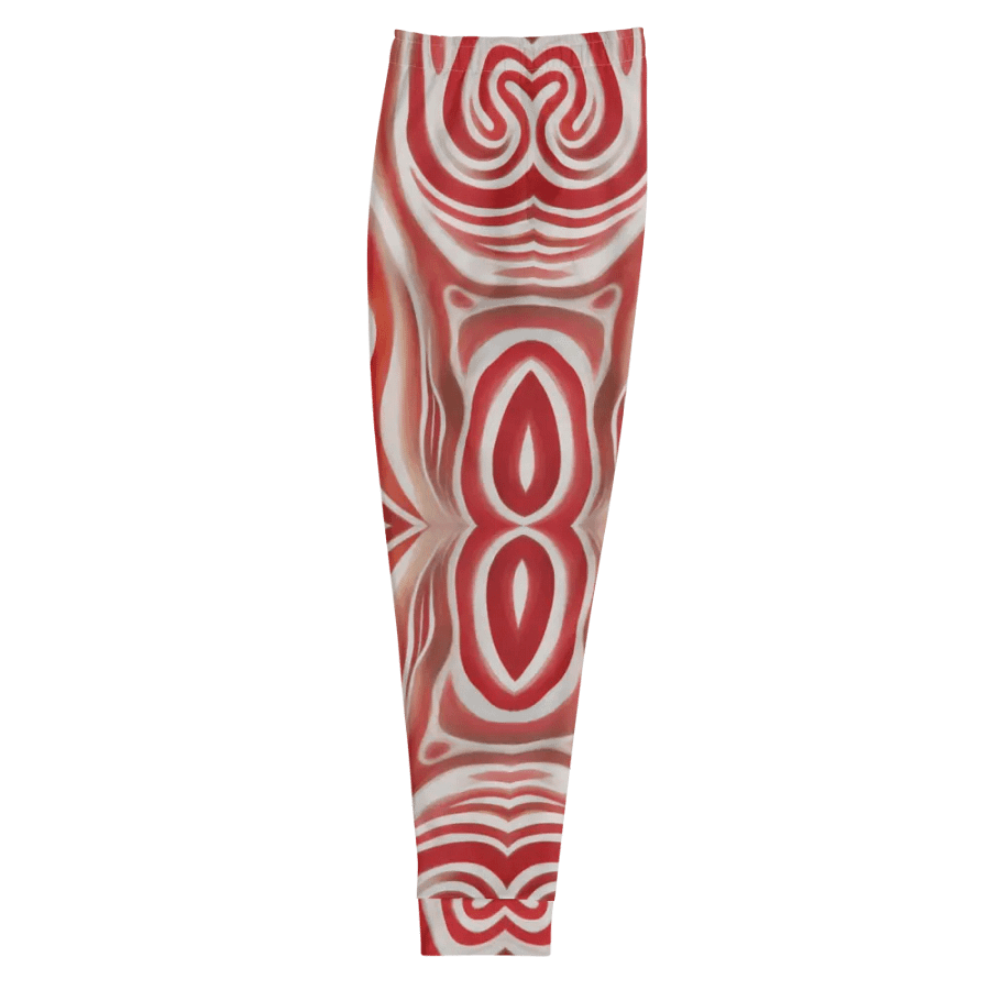 Funky Red Liquid Tie-Dye Explosion Men's Joggers product image (10)