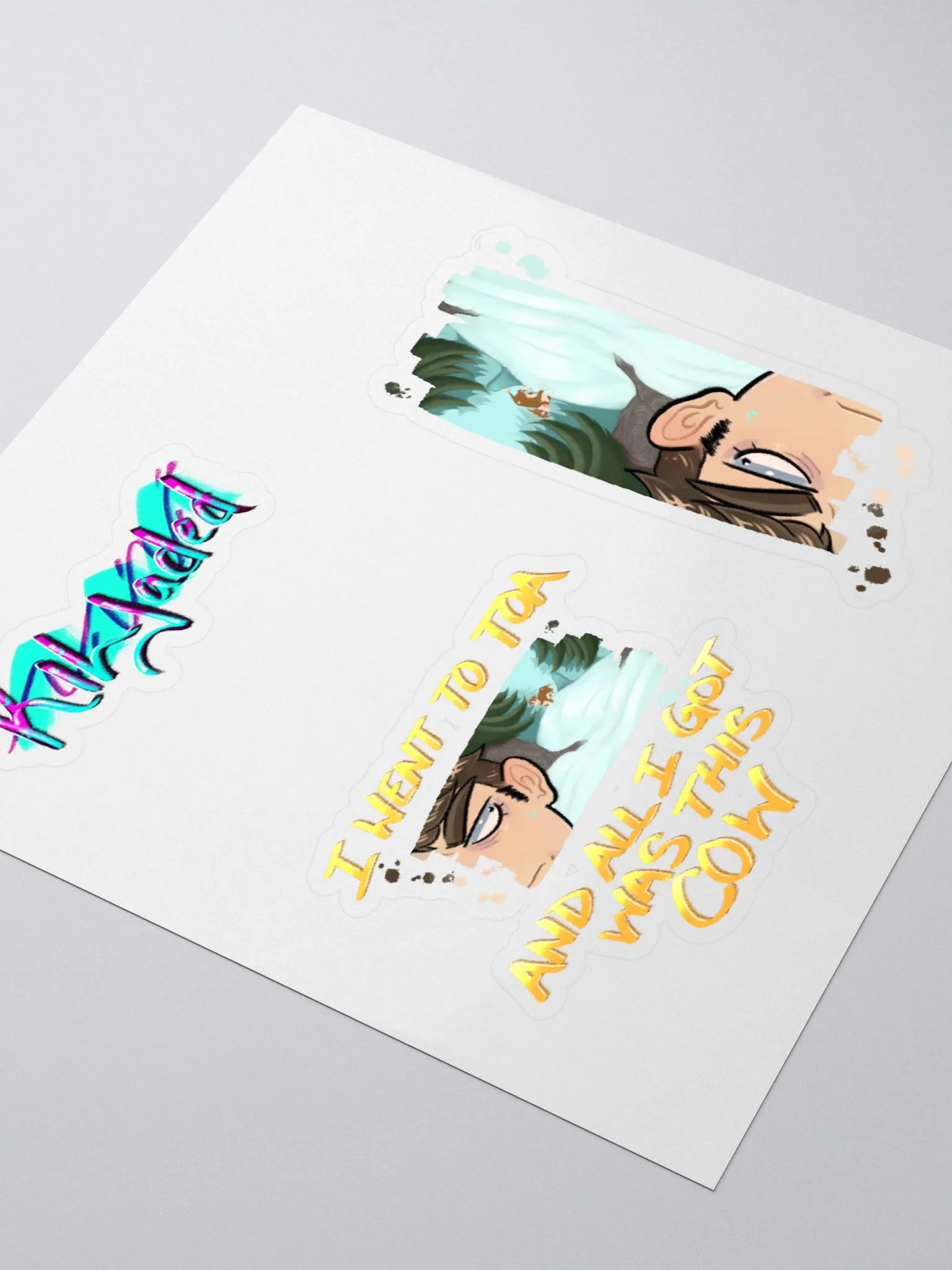 Cursed Edition - Cow - Sticker Sheet product image (3)