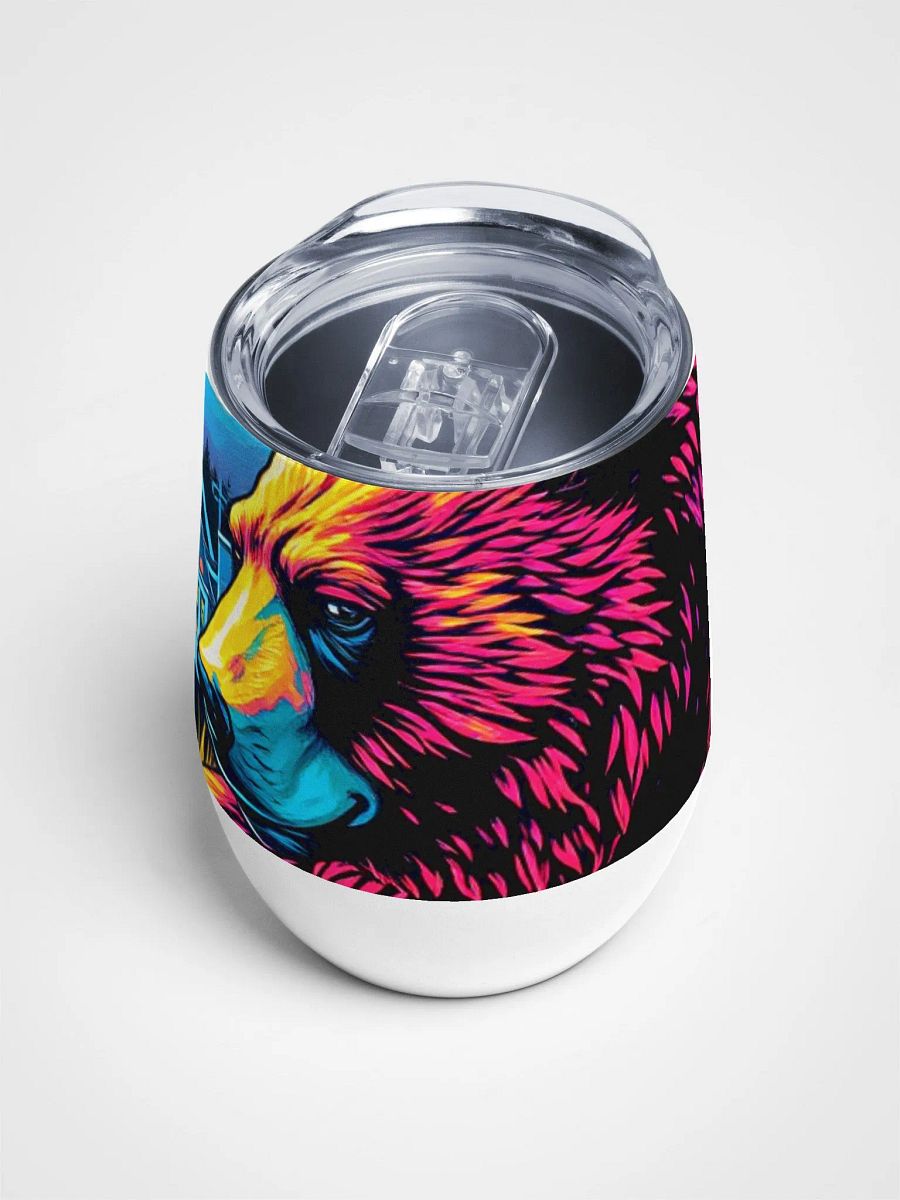 Vibrant Bear Wine Tumbler product image (4)