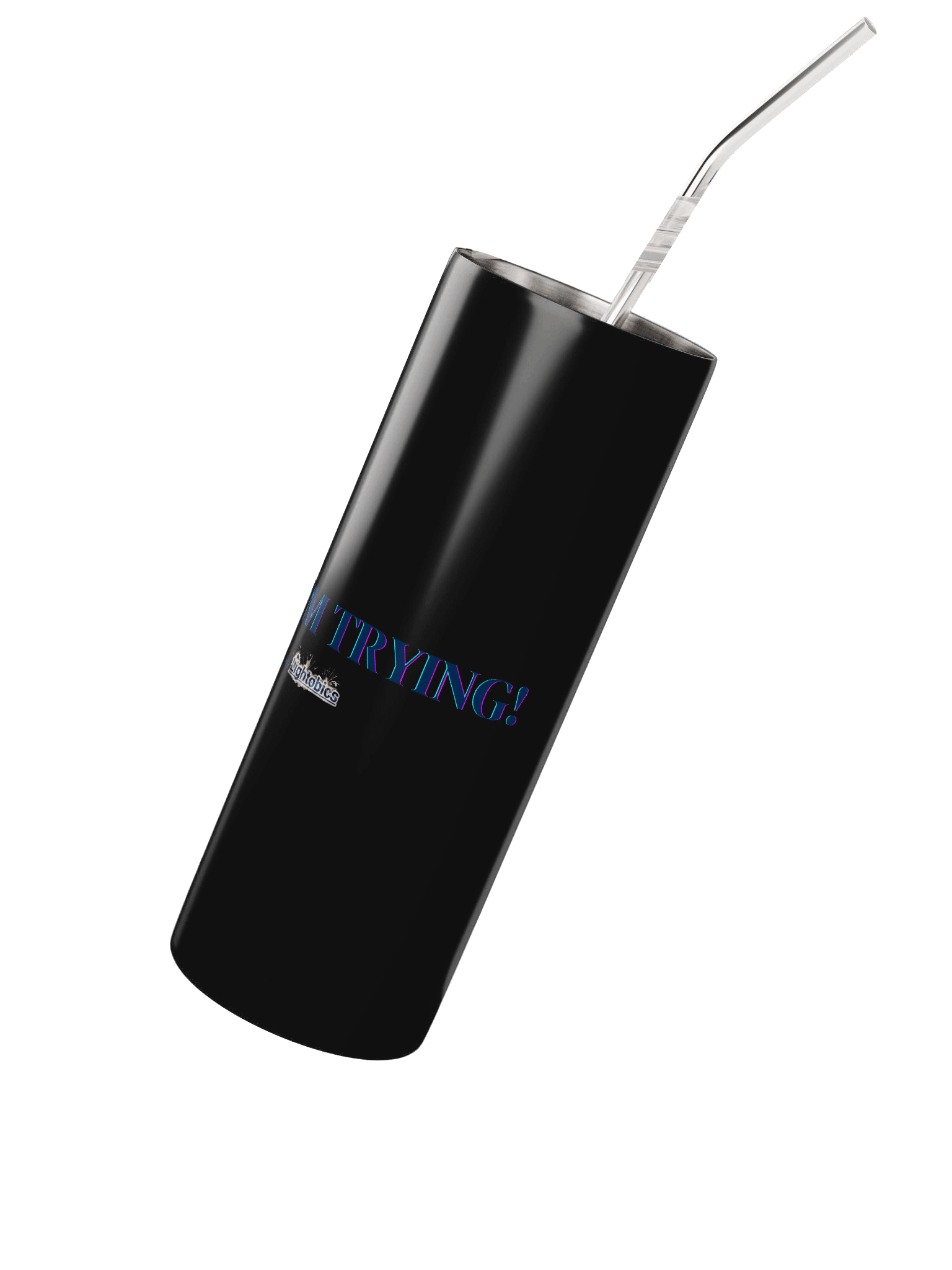 Eco-Friendly Stainless Steel Tumbler Set With "I'M TRYING!" message product image (3)