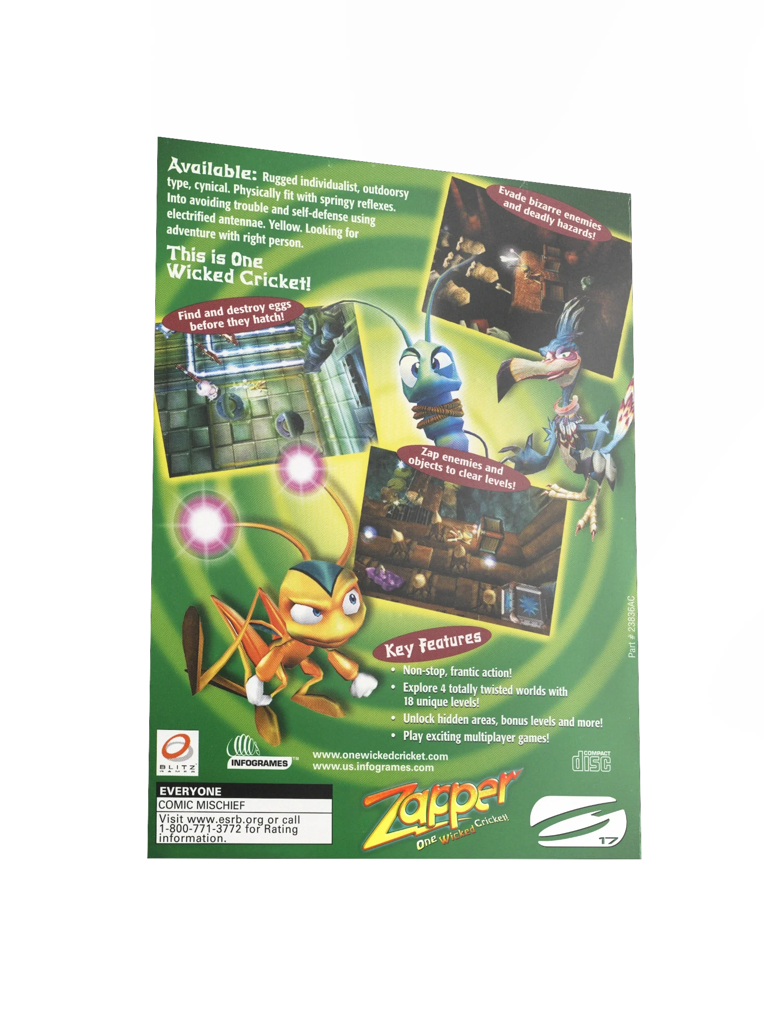 Zapper! One Wicked Cricket - Promotional Poster/Flyer product image (3)