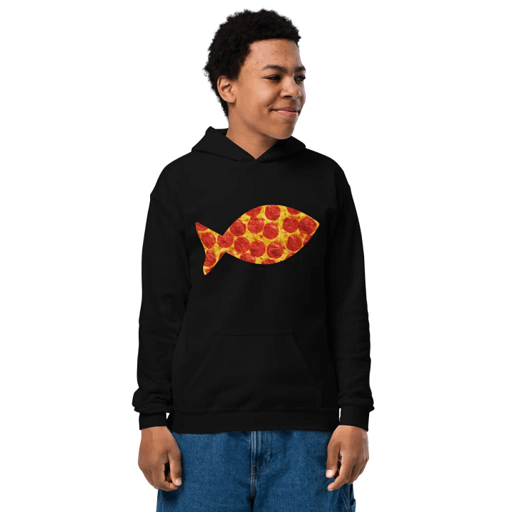 Youth PizzaFish Hoodie product image (1)