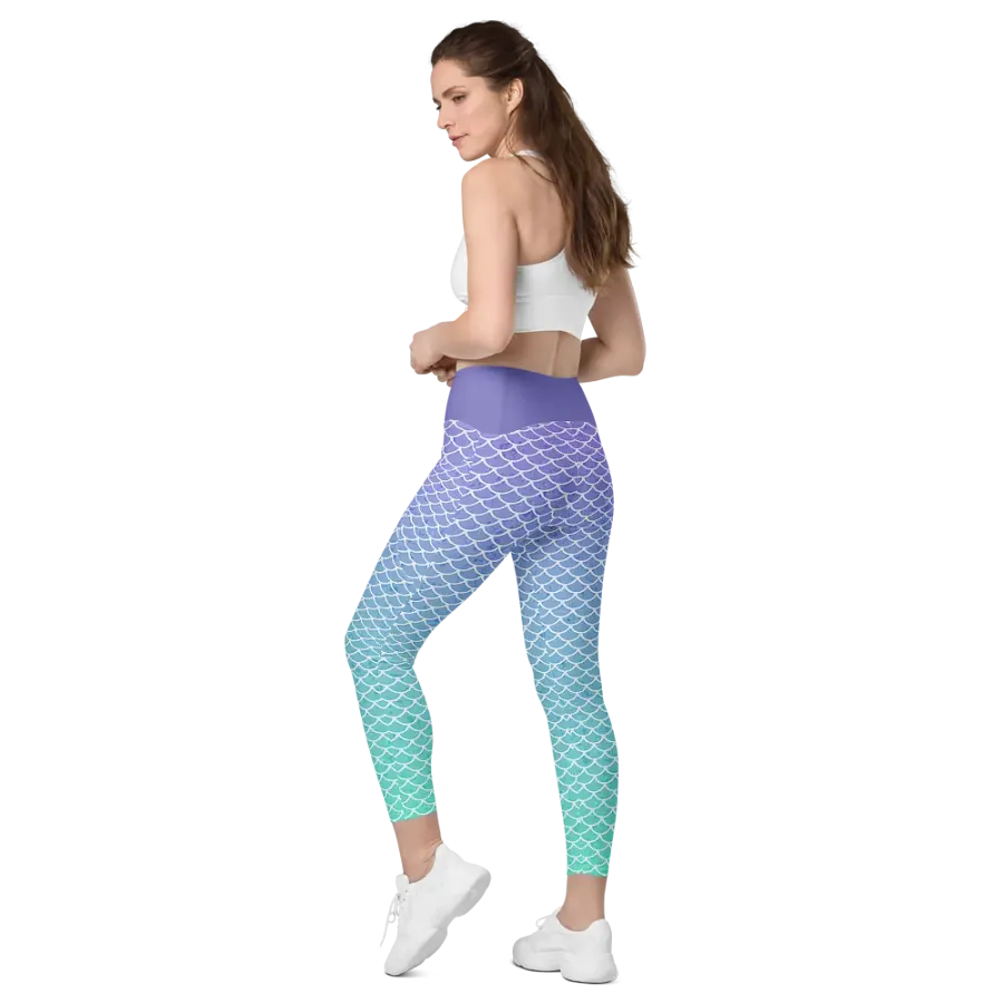 Gaming Mermaid Leggings with Pockets product image (8)