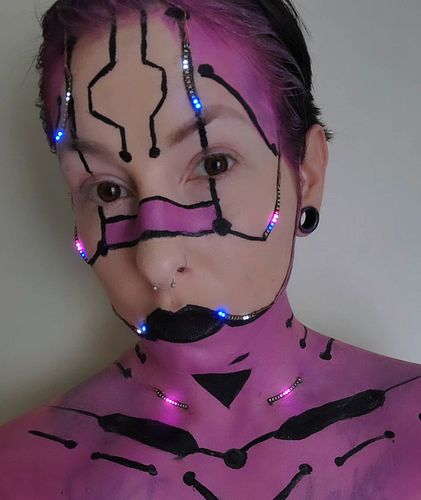 C is for Cyborg -- Okay hear me out. This is the second cyborg look I have done over the past year and I have come to realize...