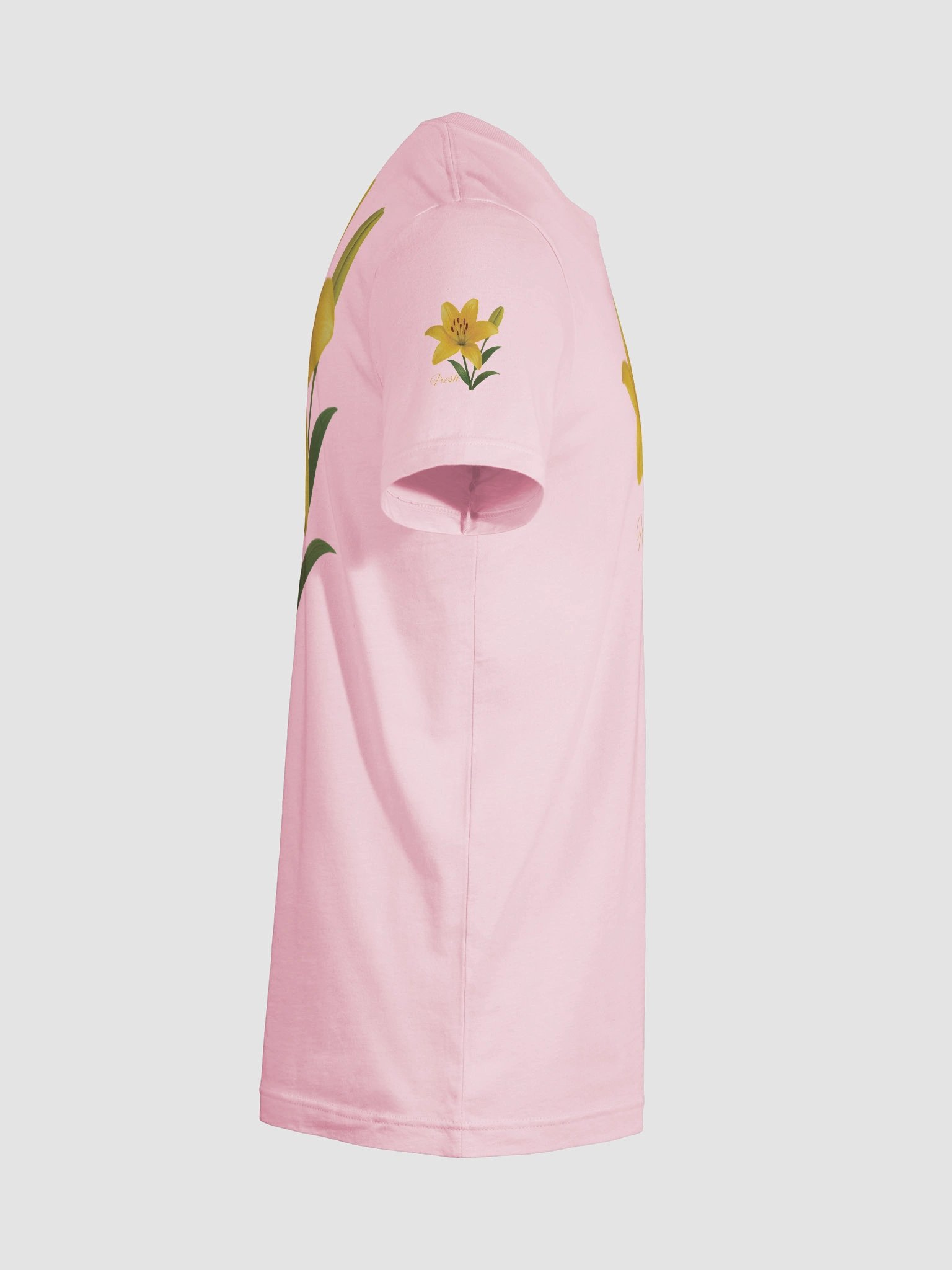 Fresh Yellow Lily Flower – Botanical Floral Graphic Tee product image (69)