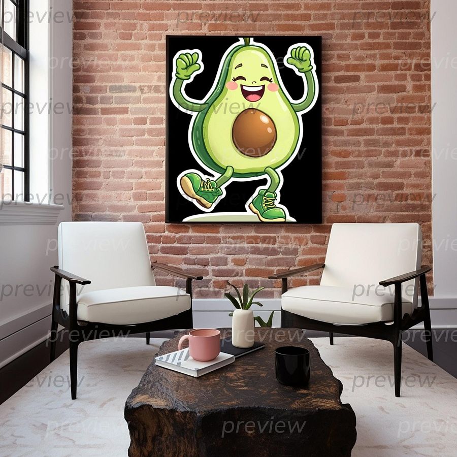 Happy Avocado Clip Art Bundle product image (9)