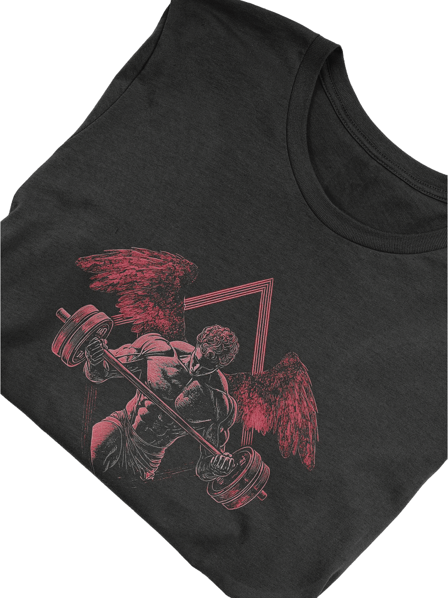 Angel Weightlifting T-Shirt, Gym Angel Wings Shirt, Fitness Motivation Tee product image (9)