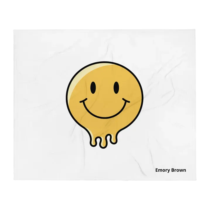Smile face blanket product image (13)