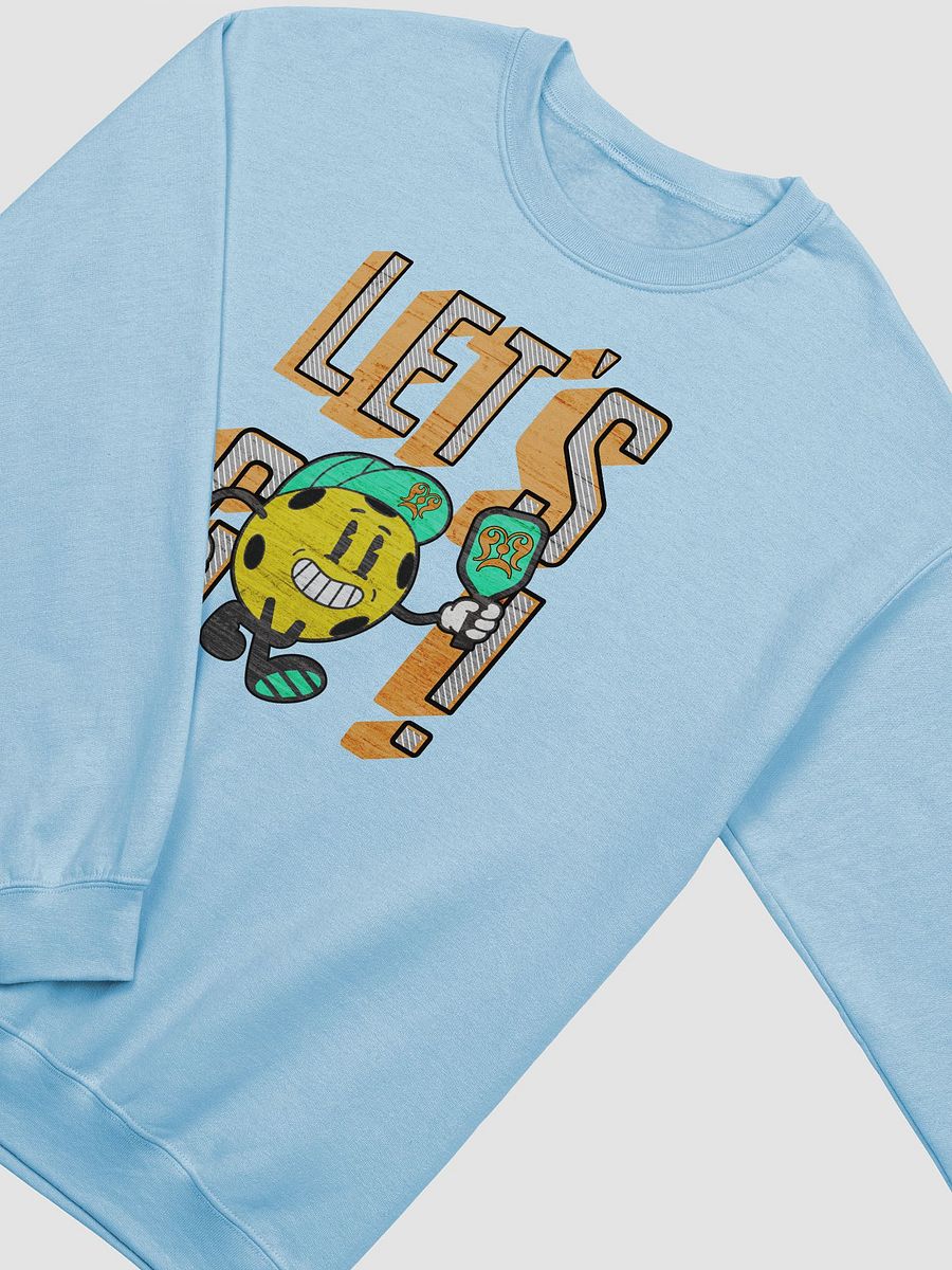 Let's Go Pickleball Mascot Playful Cartoon Crewneck product image (2)