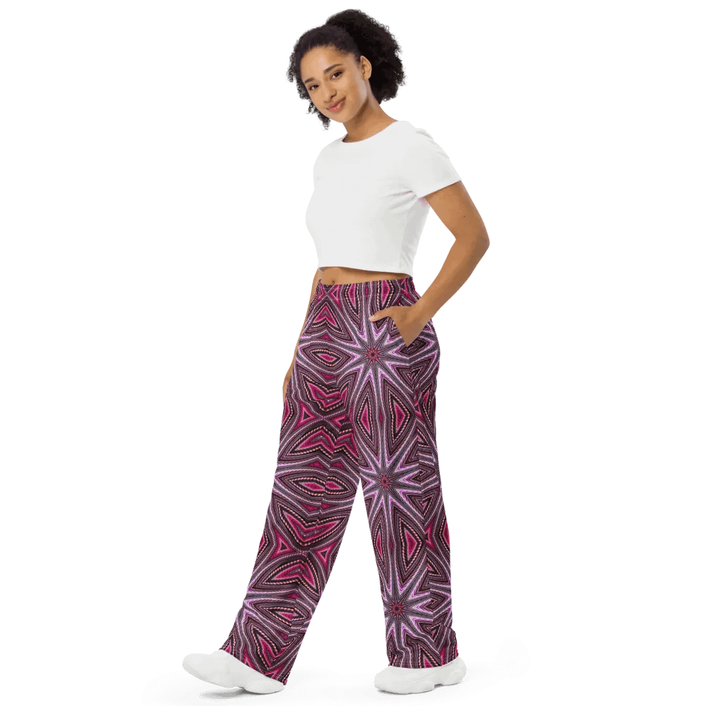 Candy Cane Kaleidoscope Wideleg Pants product image (4)