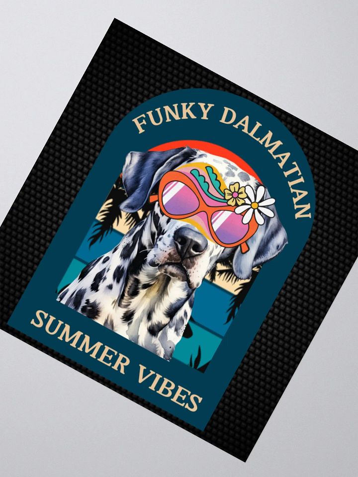 Funky Dalmatian Summer Vibes Kiss Cut Sticker product image (6)