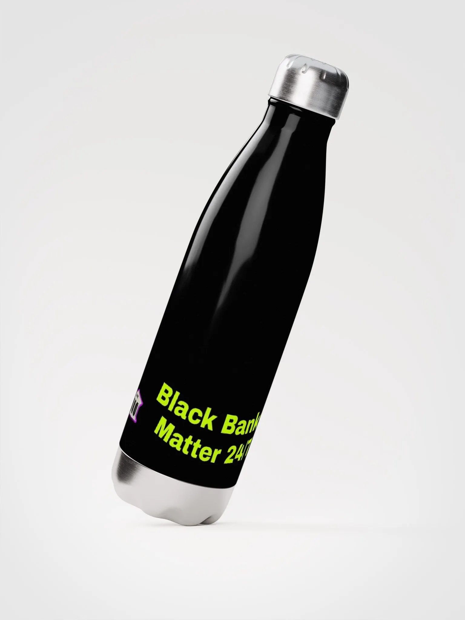 Black Banks Matter 24/7 Stainless Steel Water Bottle product image (2)