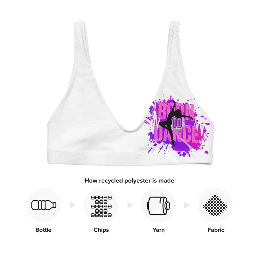 Born to Dance Her Silhouette Vibrant Bikini Top product image (12)