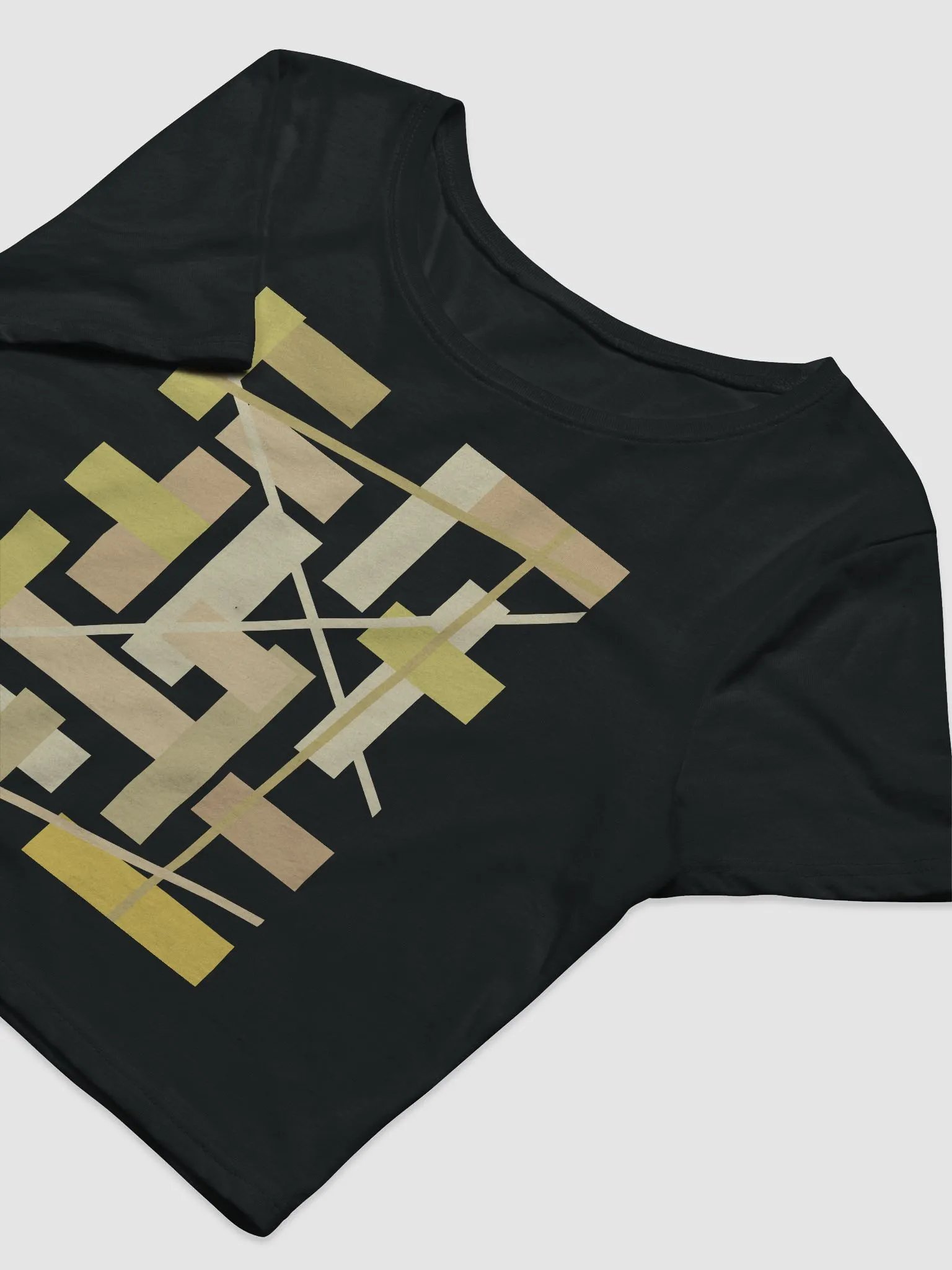 Black Background Golden Geometric Square Rectangle Line Pattern product image (5)