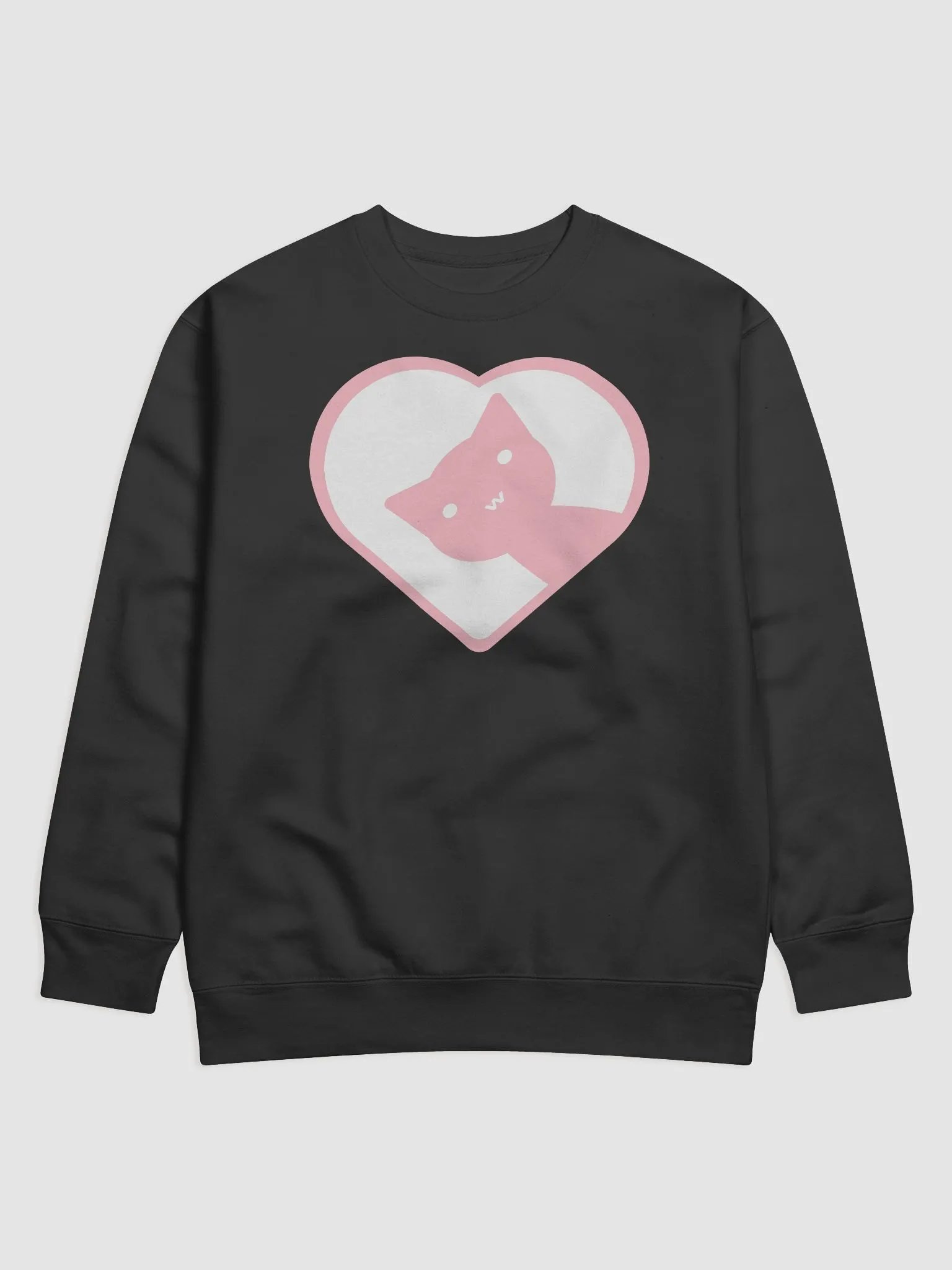Cute Cat in Heart Sweat Shirt product image (20)