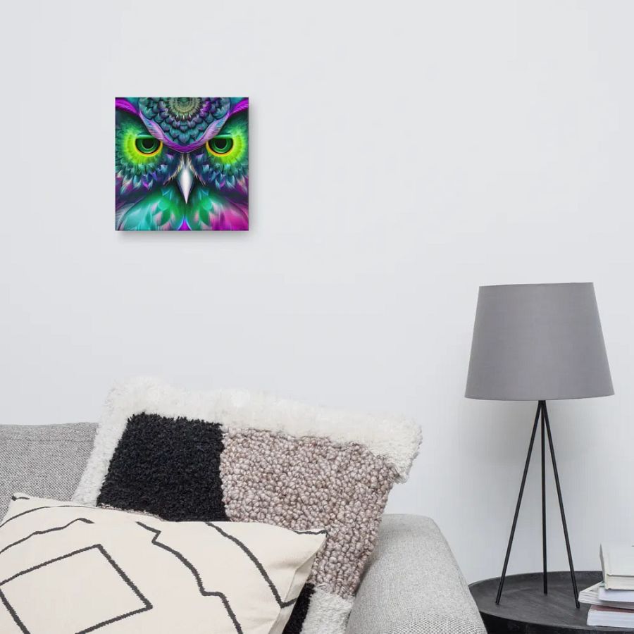 Fantasy Fractal Owl Art - v19 product image (10)